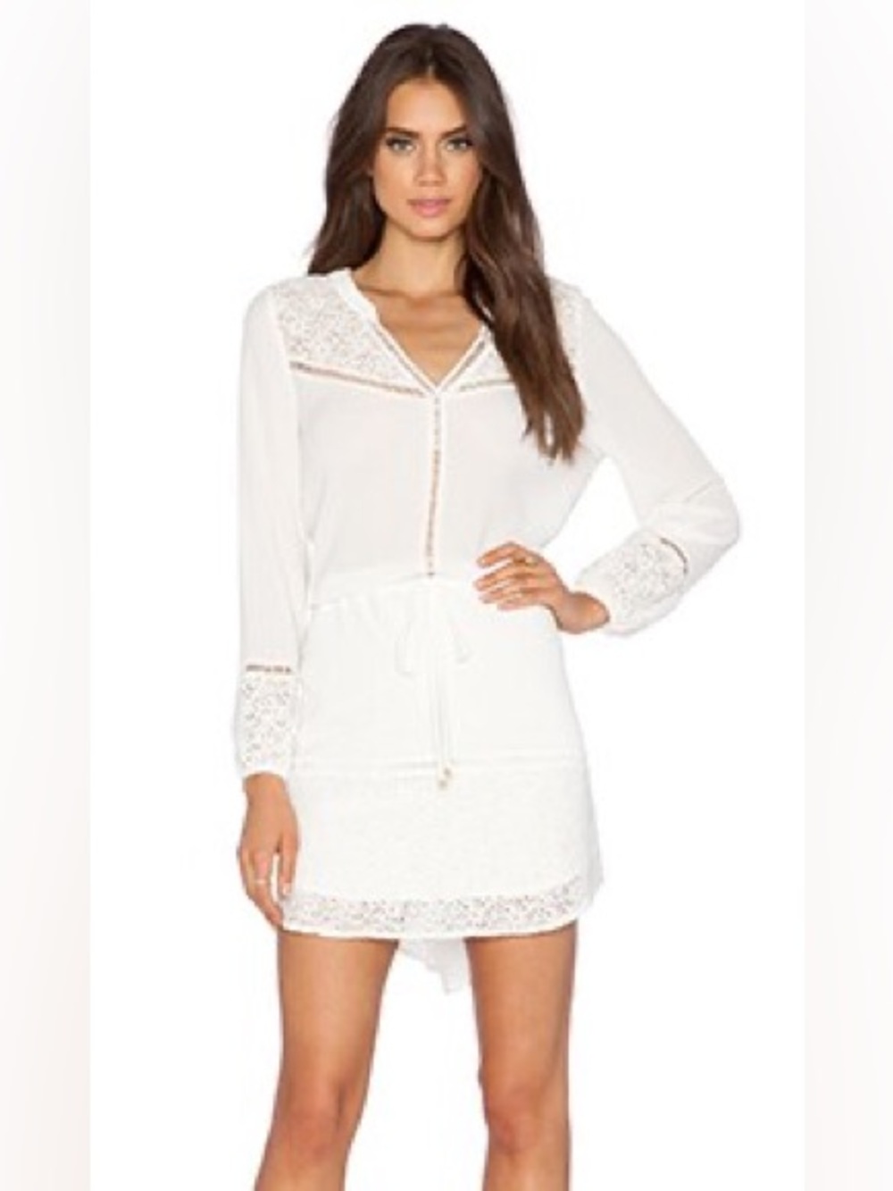 Heartloom White Boho Tunic Dress XS